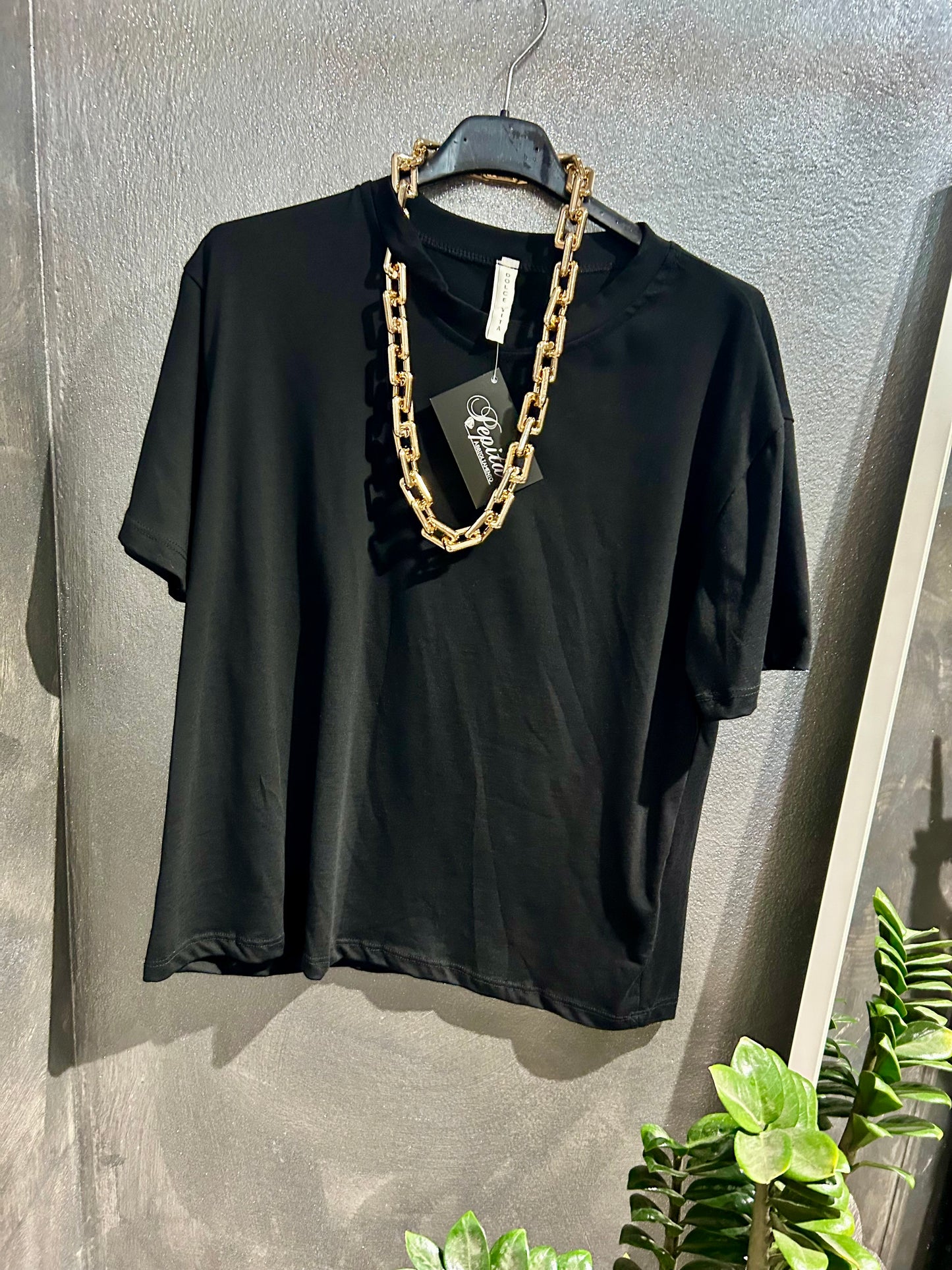 T-SHIRT CATENA NERA