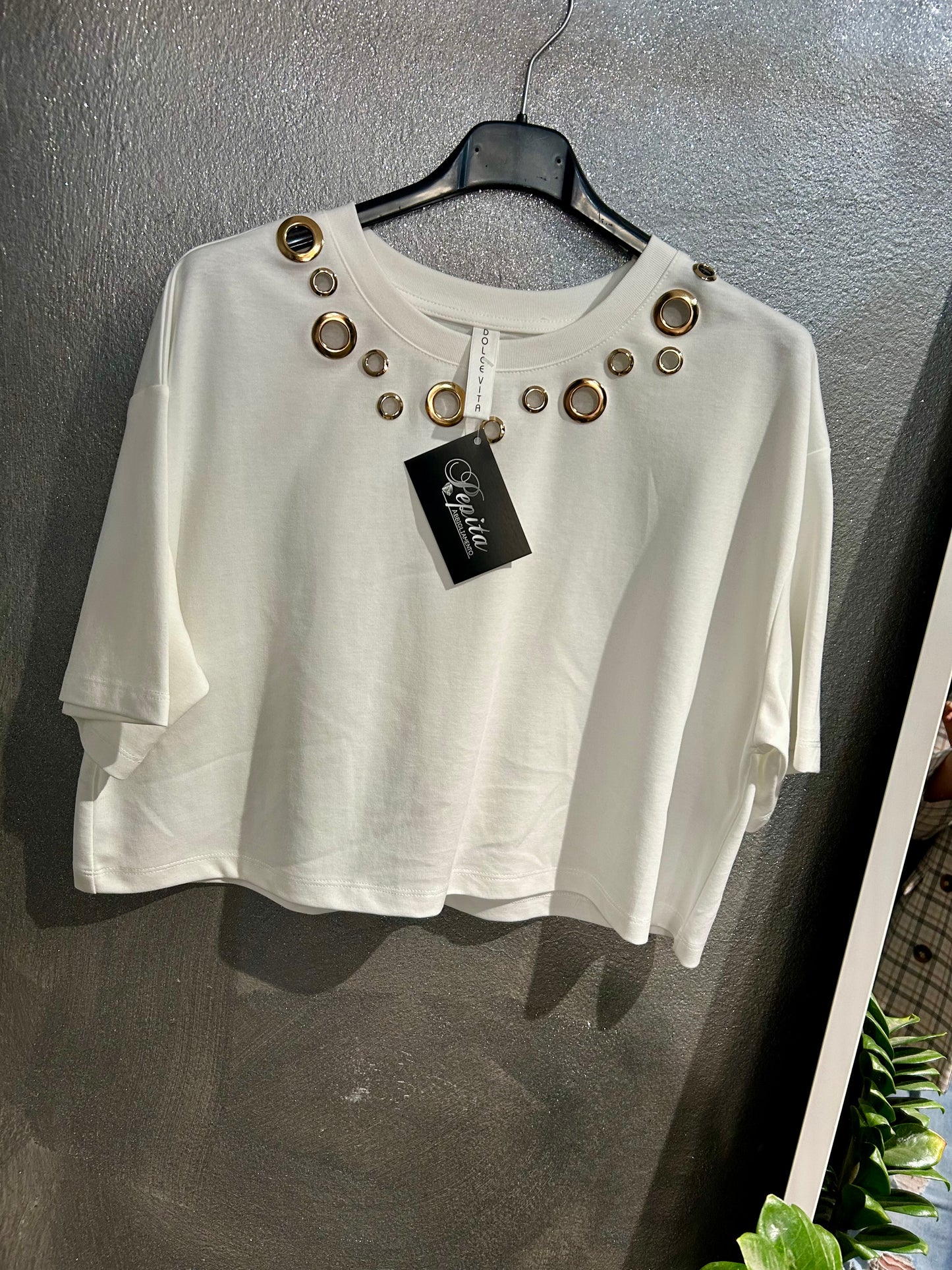 T-SHIRT BORCHIE BIANCA