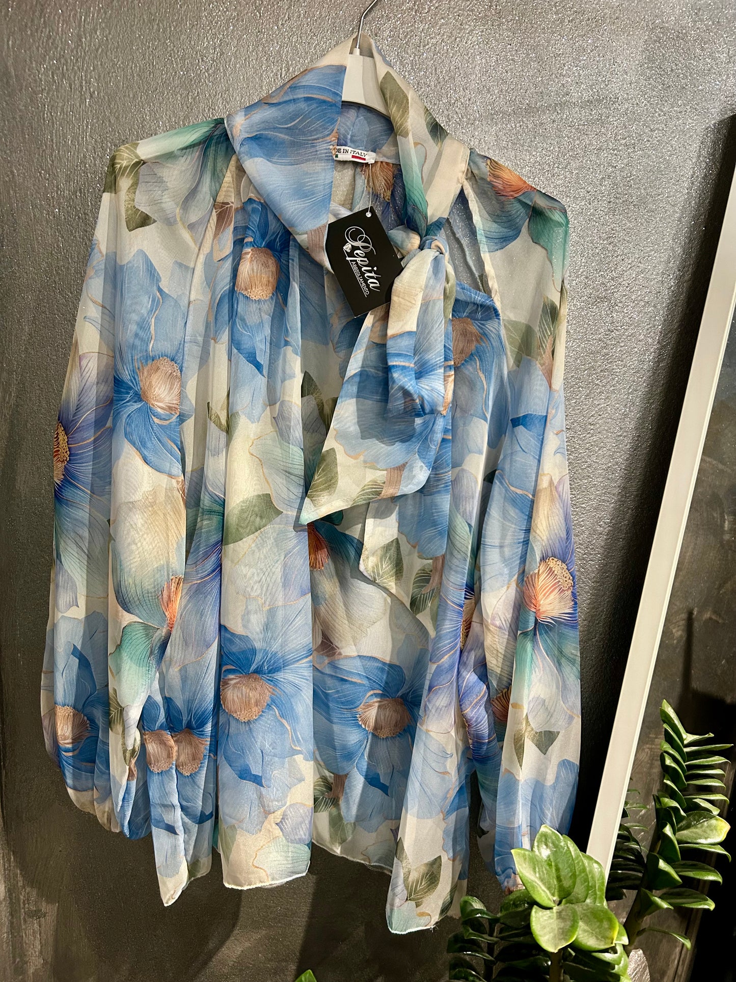 CAMICIA DALIA FIORI BLU