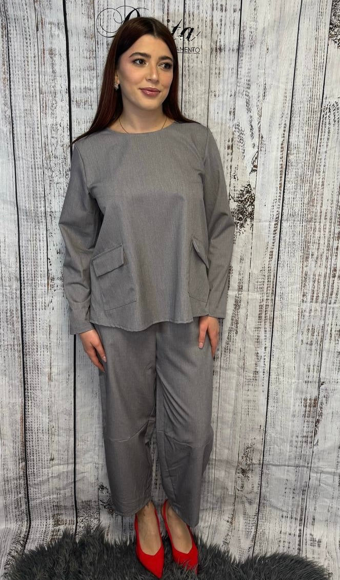 PANTALONE DELIA GRIGIA