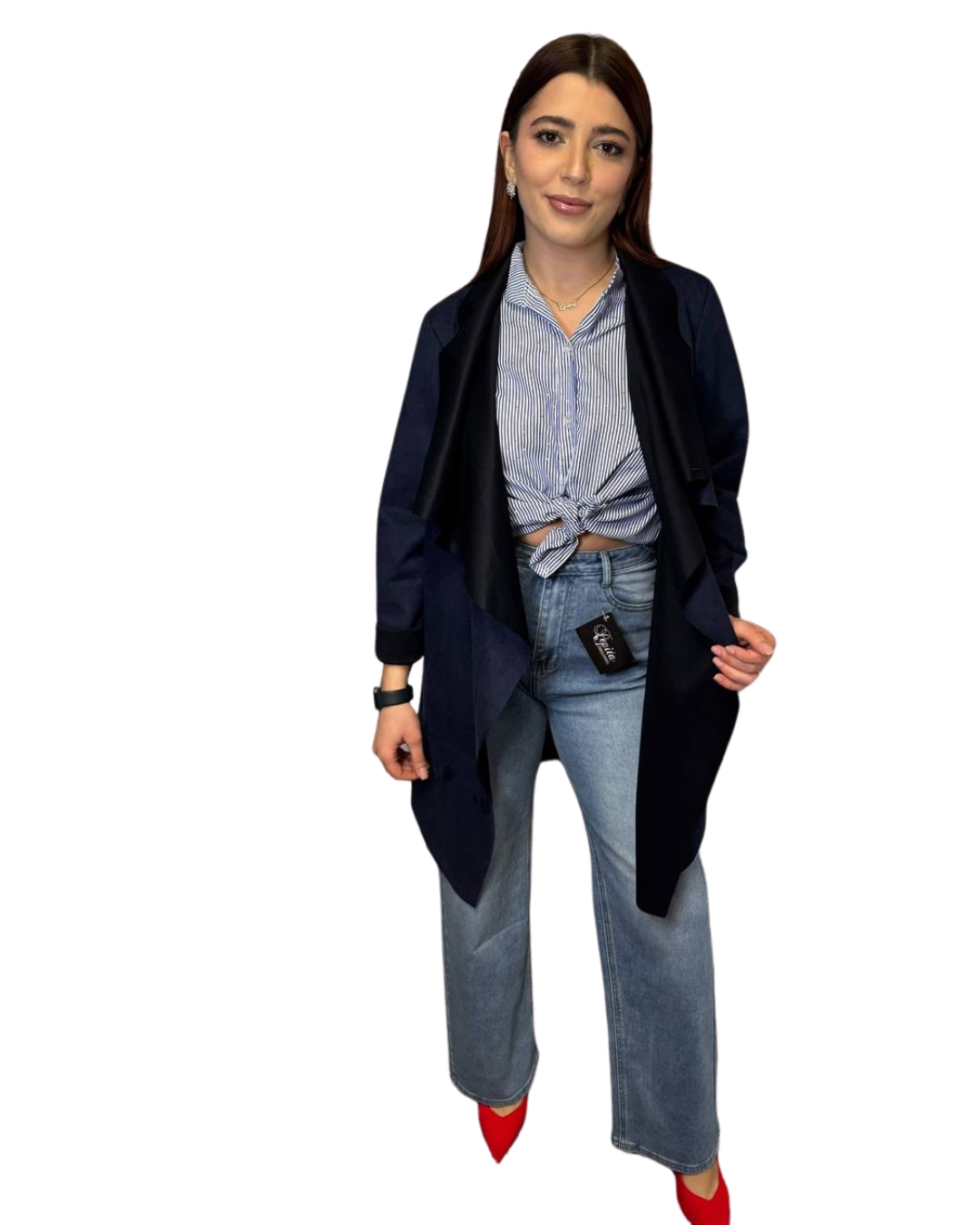TRENCH DAINETTO BLU