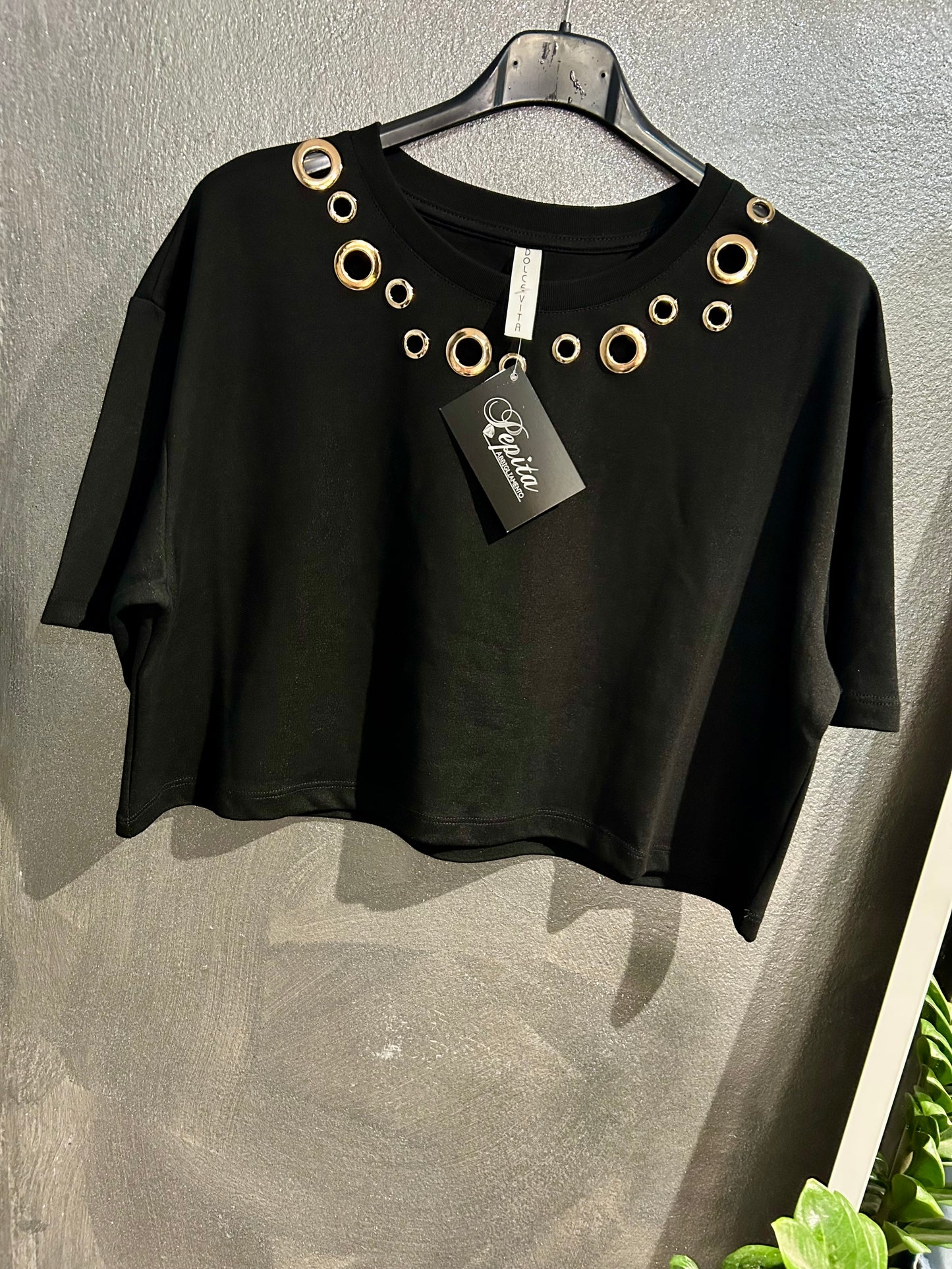 T-SHIRT BORCHIE NERA