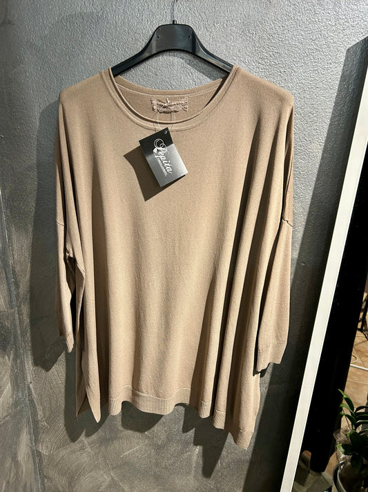 MAGLIA VISCOSA CAMEL
