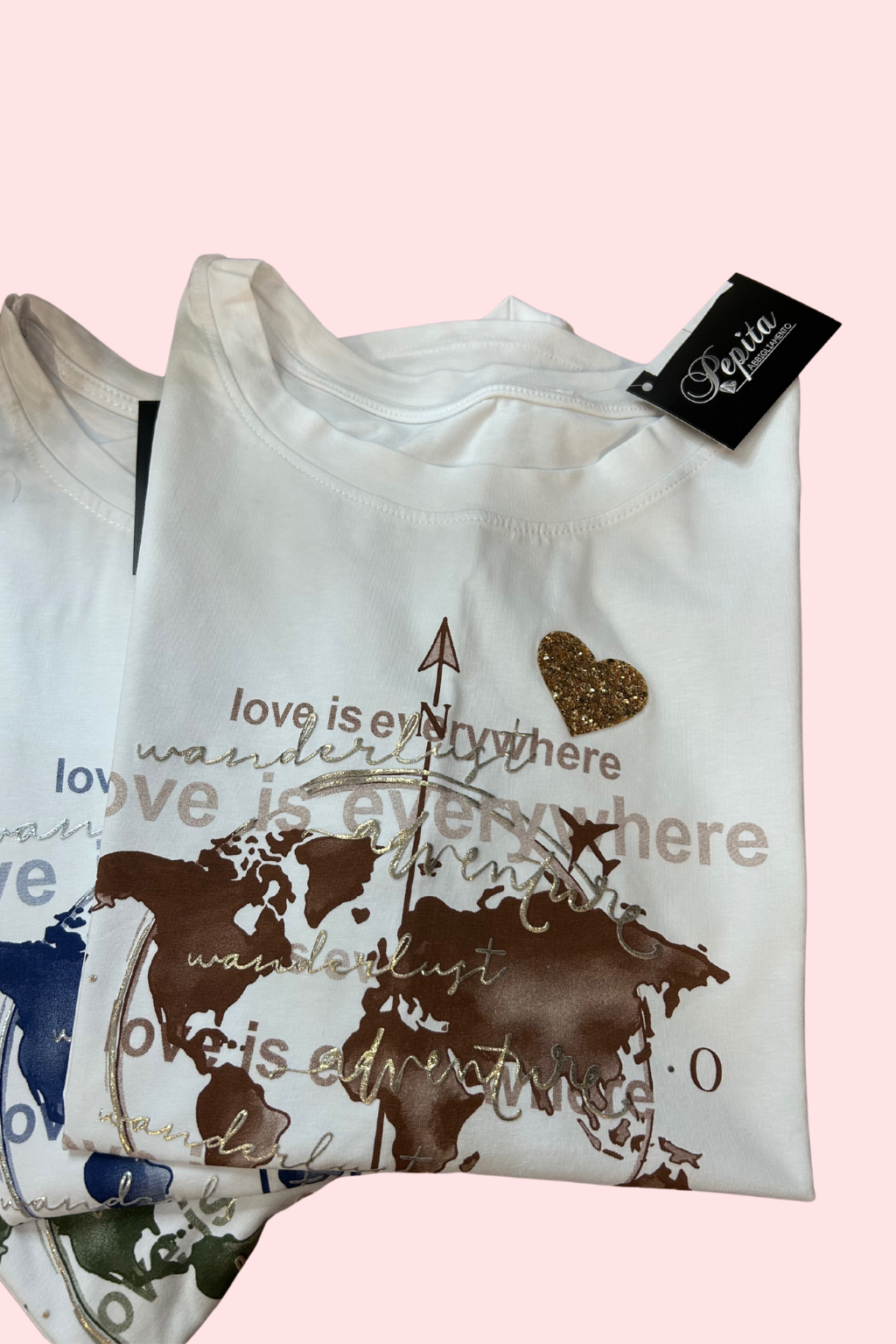 T-SHIRT OVER SCRITTE+MONDO