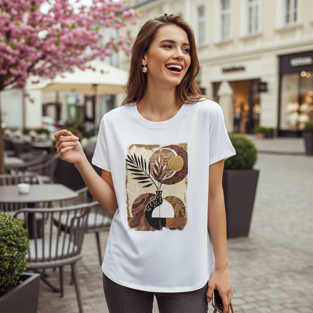 T-Shirt Over Brown