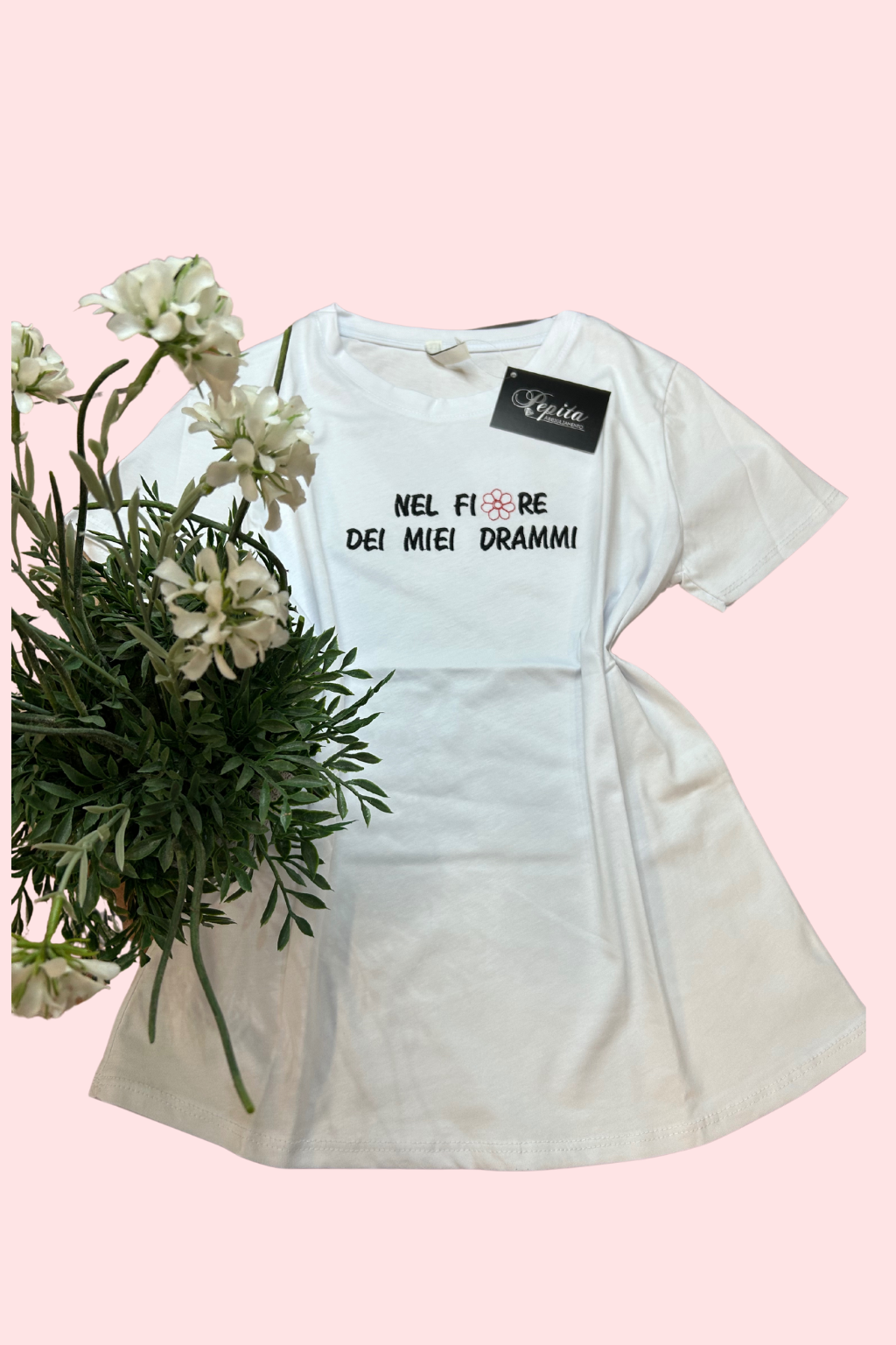 T-SHIRT 'nel fiore dei miei drammi'