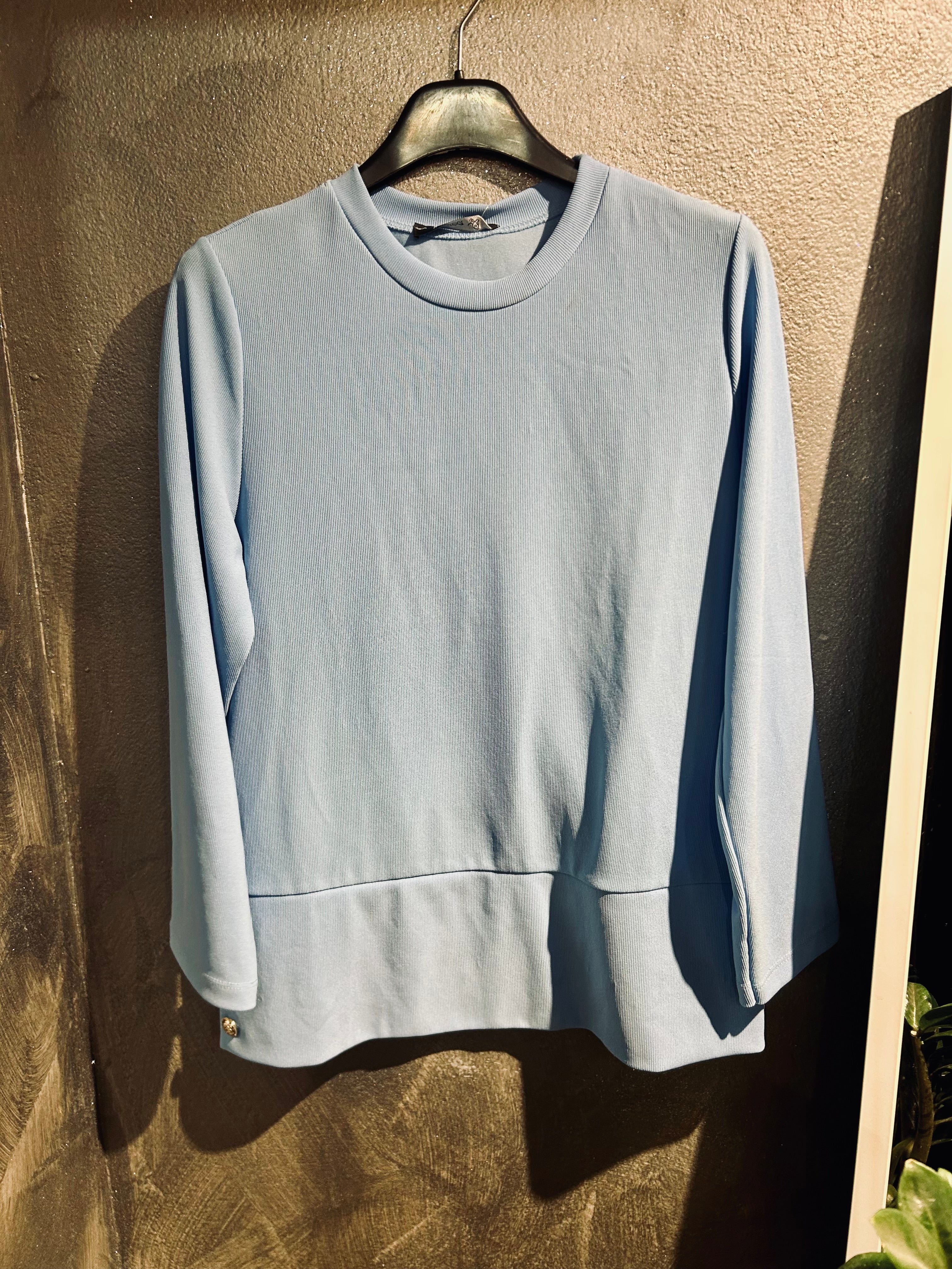 MAGLIA BOTTONI AZZURRA