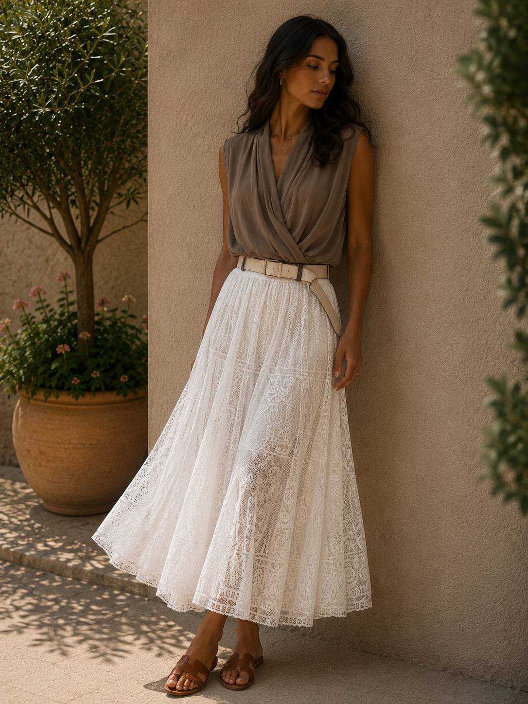 Canotta Elegance Pizzo