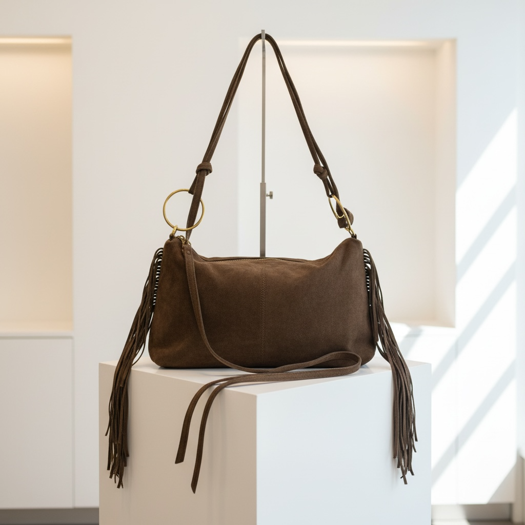 Borsa Scamosciata Caffè