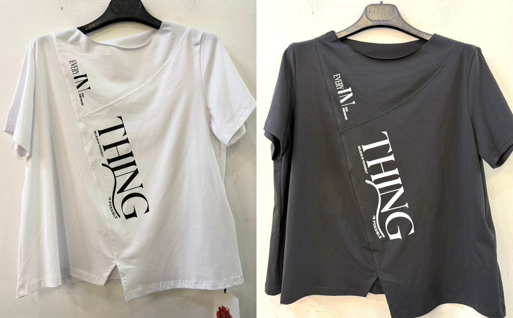 T-Shirt Over Scritte