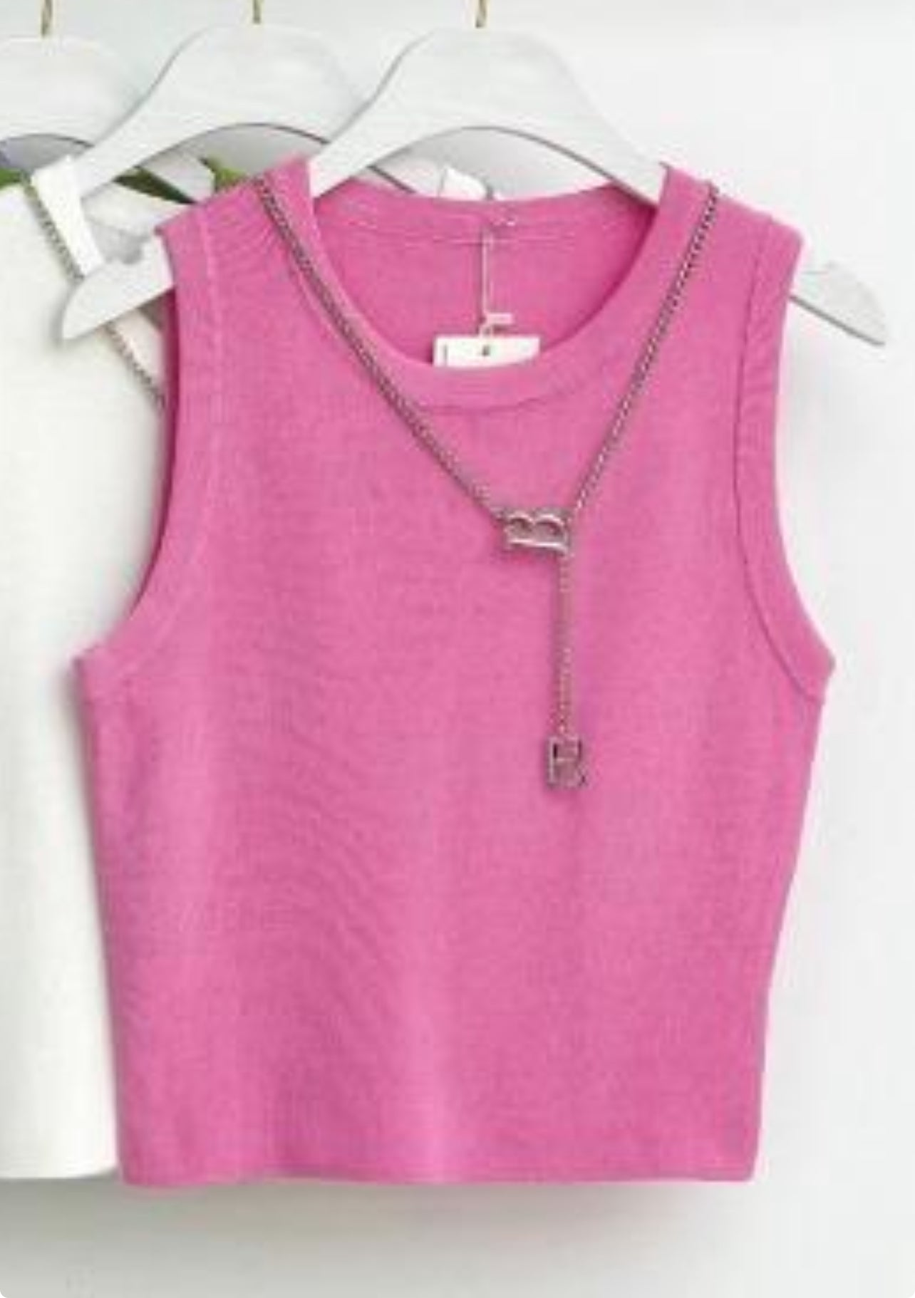 TOP COLLANA ROSA