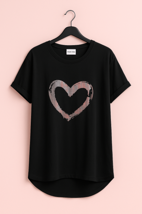 T-SHIRT HEART VIBES