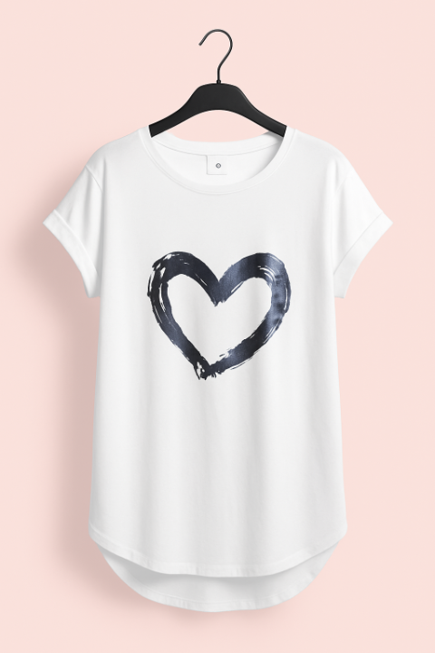 T-SHIRT HEART VIBES