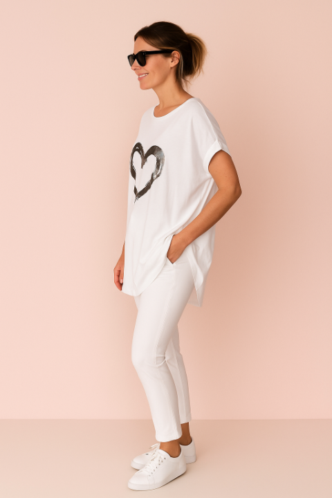 T-SHIRT HEART VIBES