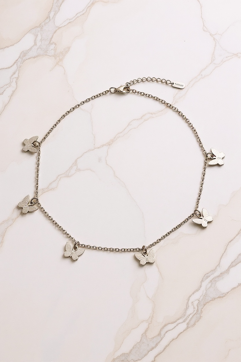 Collana Farfalle Silver