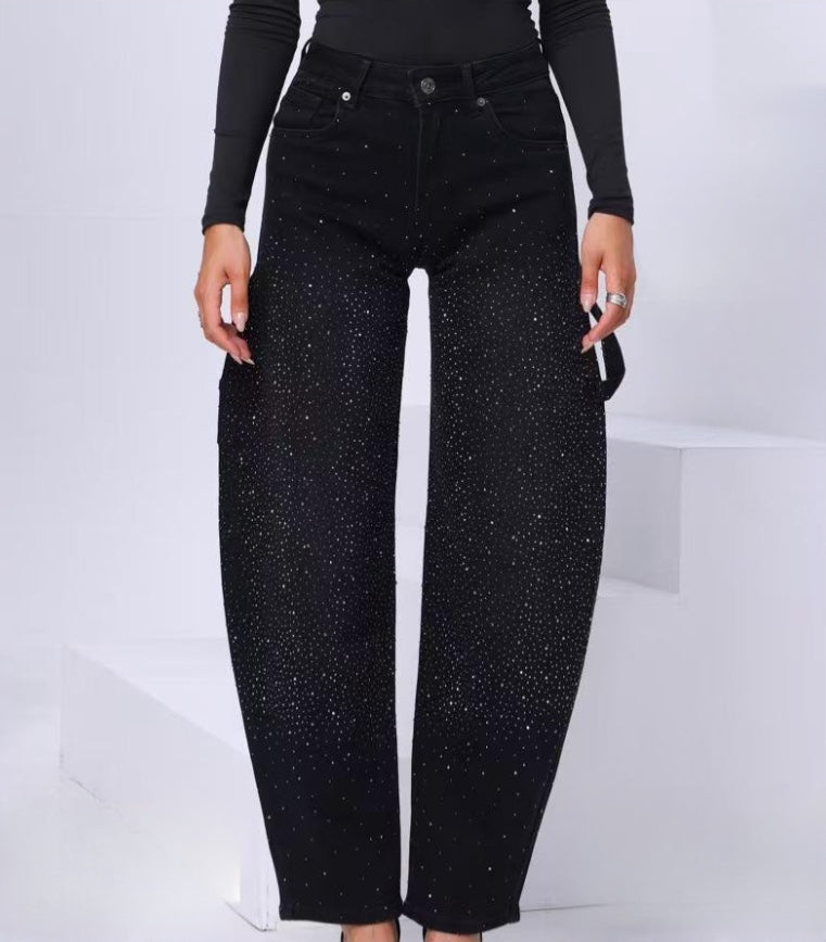 Jeans Balloon Shine Black