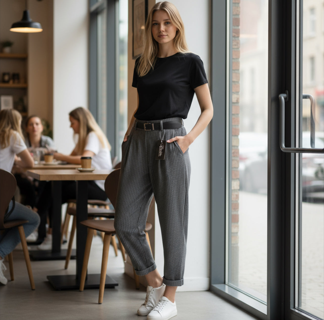 Pantalone rigato