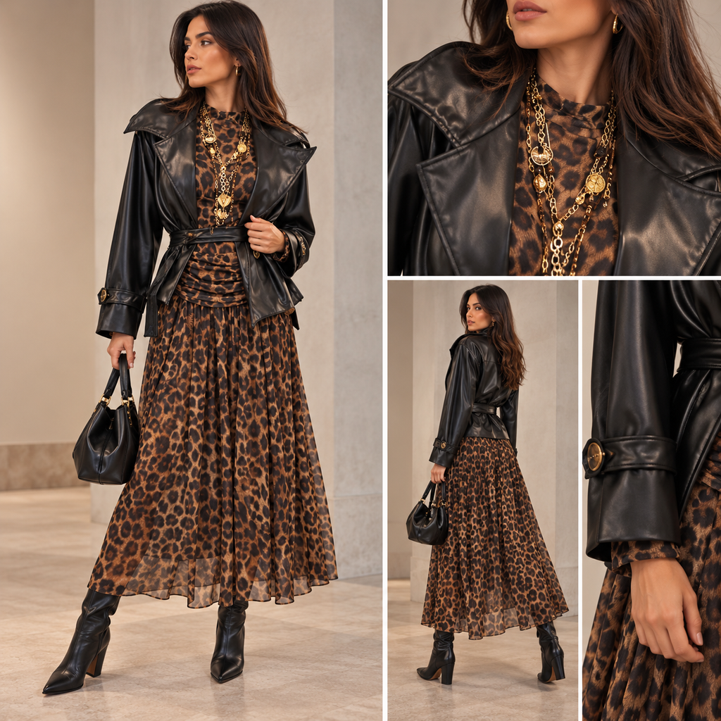 Abito Lungo Animalier
