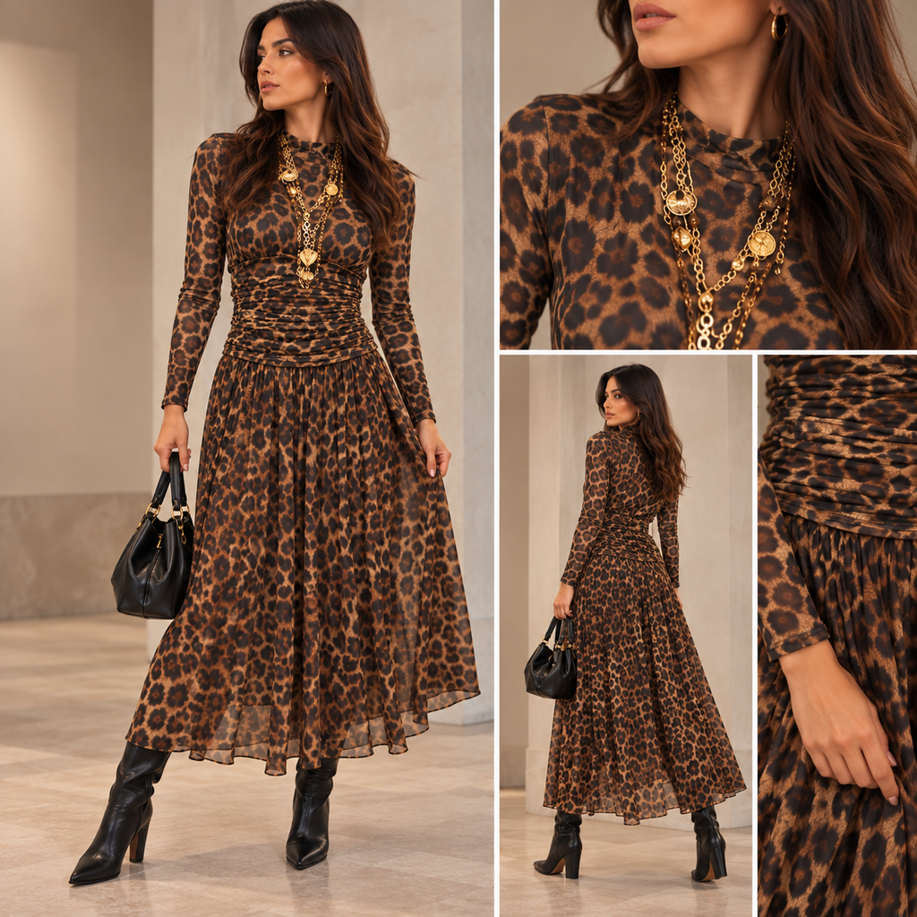 Abito Lungo Animalier