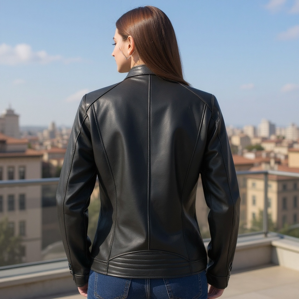 Giacca Similpelle Black