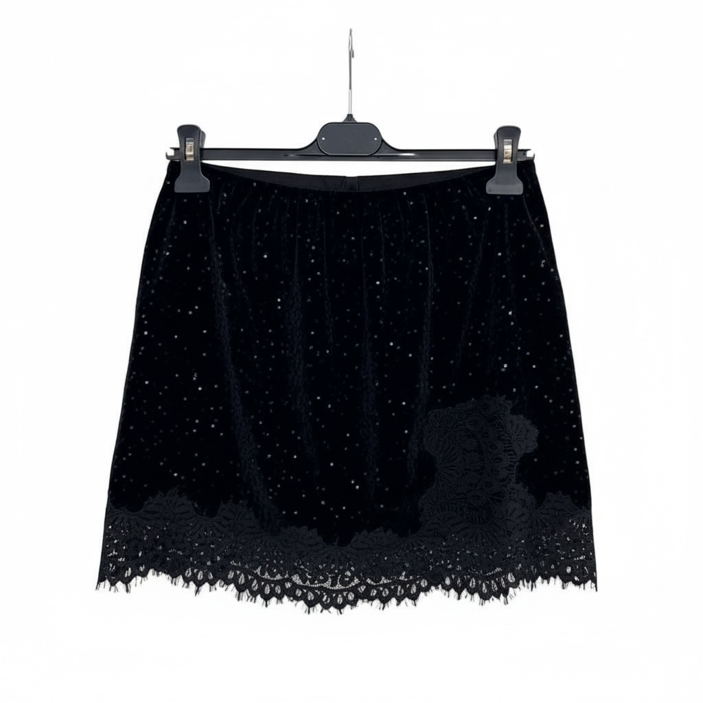 Gonna pizzo Pailettes