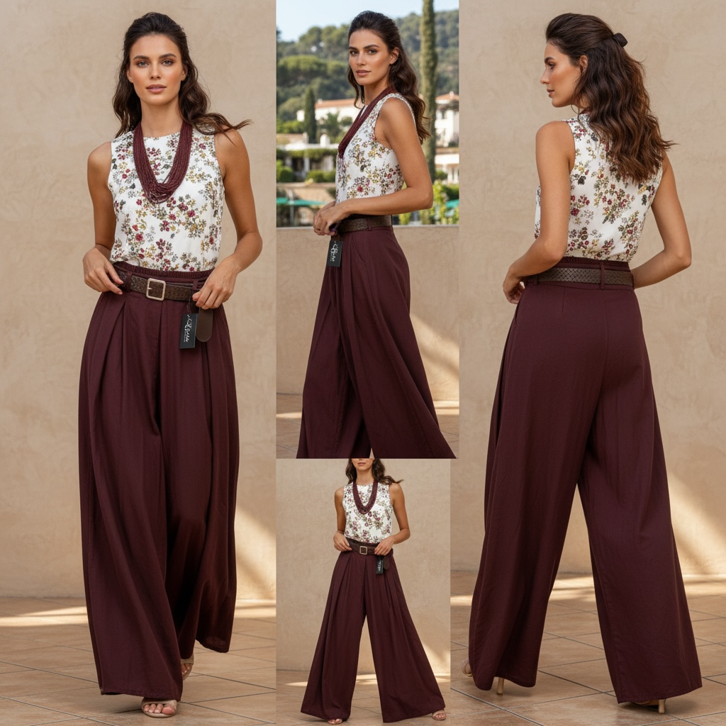 Collana Fili Bordeaux