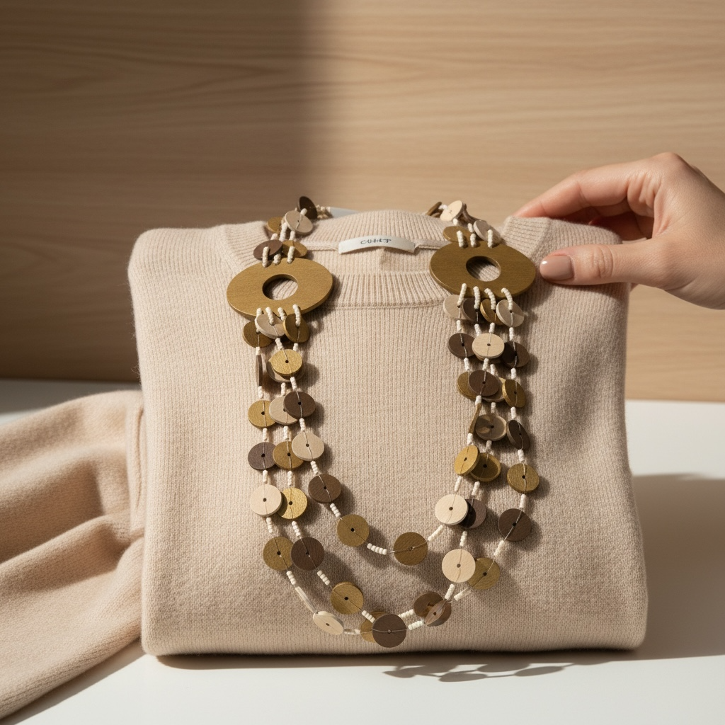 Collana Cerchi Legno