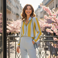 CAMICIA RIGHE AZZURRA