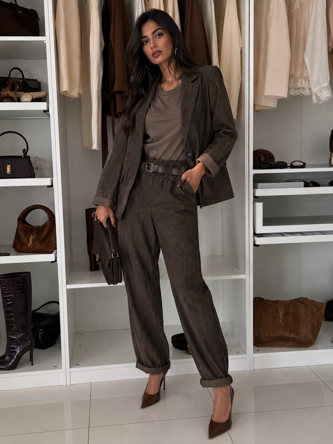 Pantalone Autunno Gessato