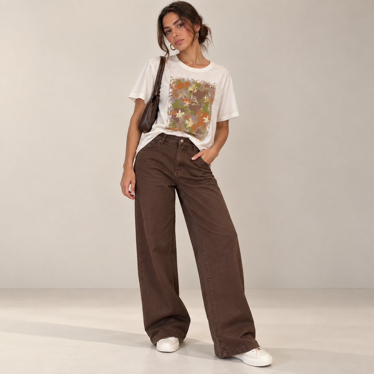 Jeans Brown WideLeg