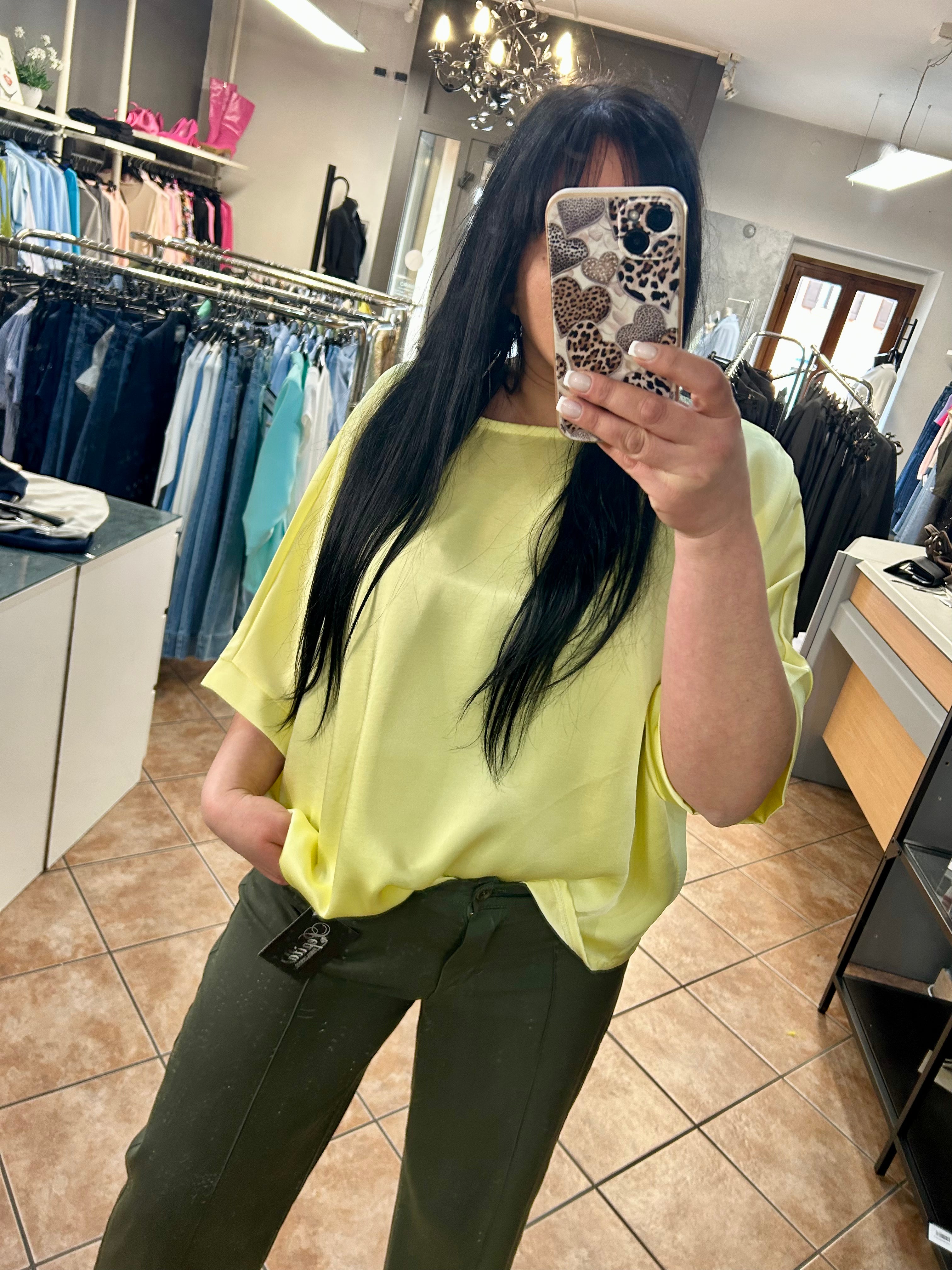 maglia in raso larga
