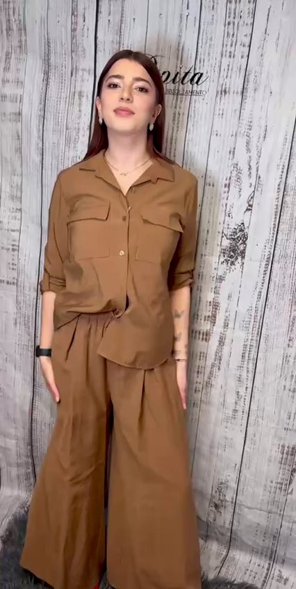 PANTALONI SAFARI CAMEL