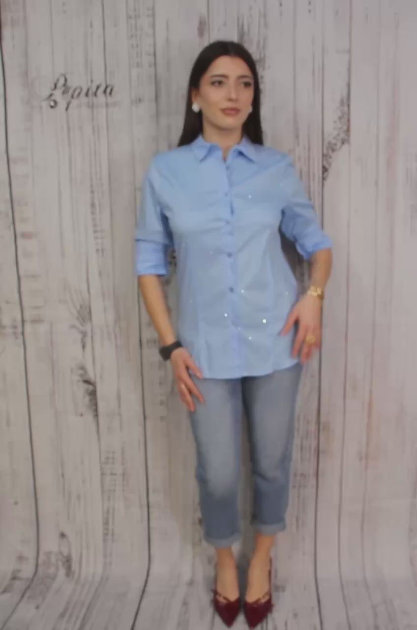 CAMICIA STRASS
